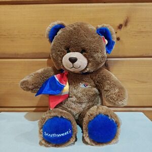 Build-A-Bear Southwest Airlines Retro Hostess Flight Steward 15" Plush RARE HTF
